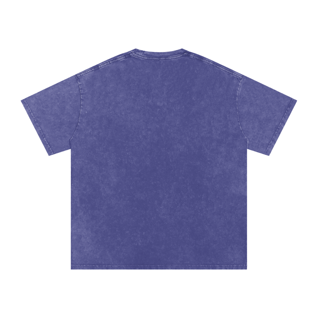 HECK are you in it? [RED ROSE] Snow Washed Oversized Cotton T-Shirt