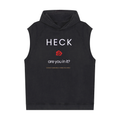 HECK are you in it? [RED ROSE] Snow Washed Sleeveless Hoodie