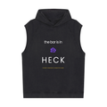 the bar is in HECK Snow Washed Sleeveless Hoodie