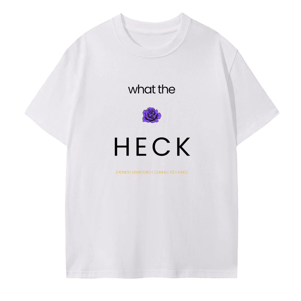 what the HECK Seamless Cotton T-Shirt