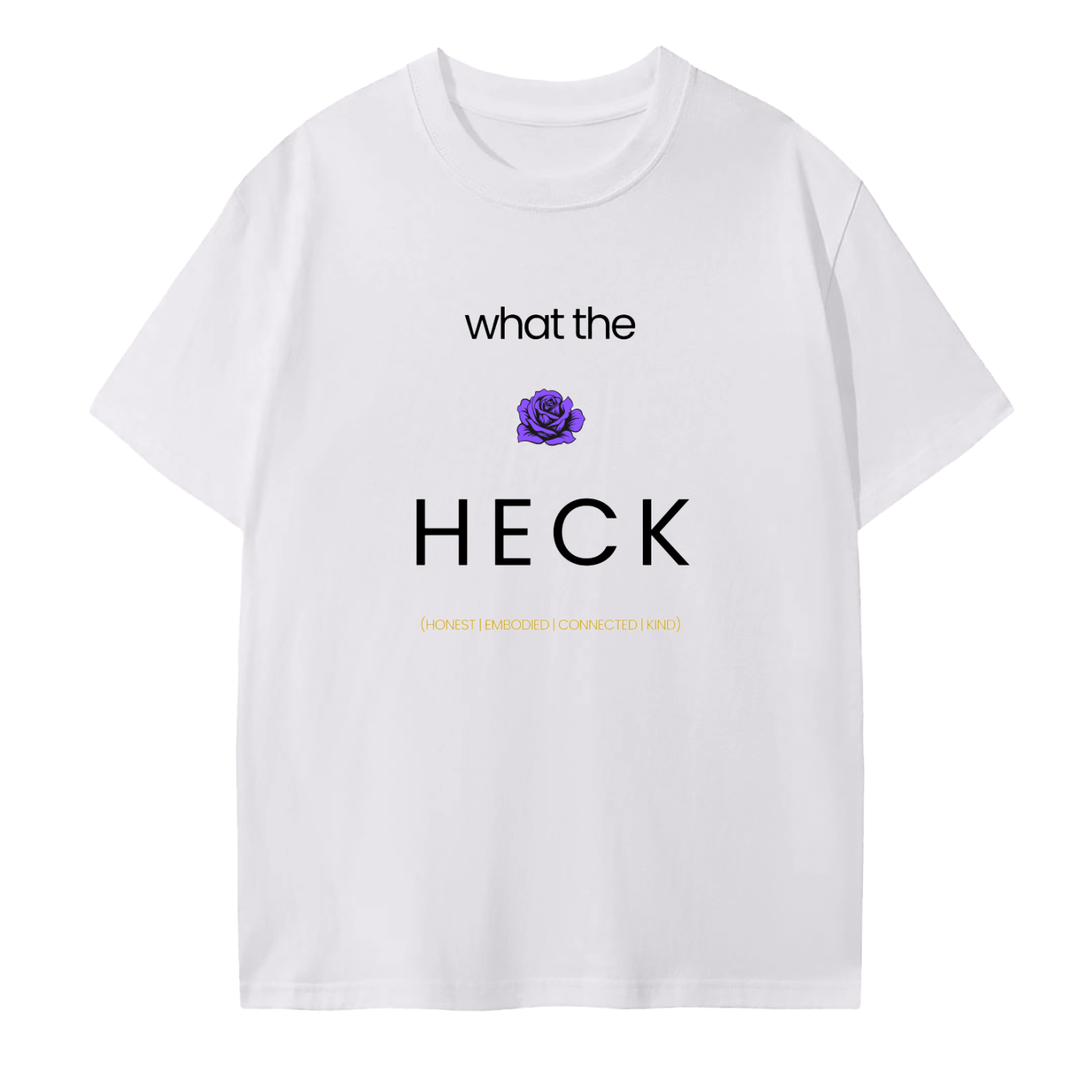what the HECK Seamless Cotton T-Shirt