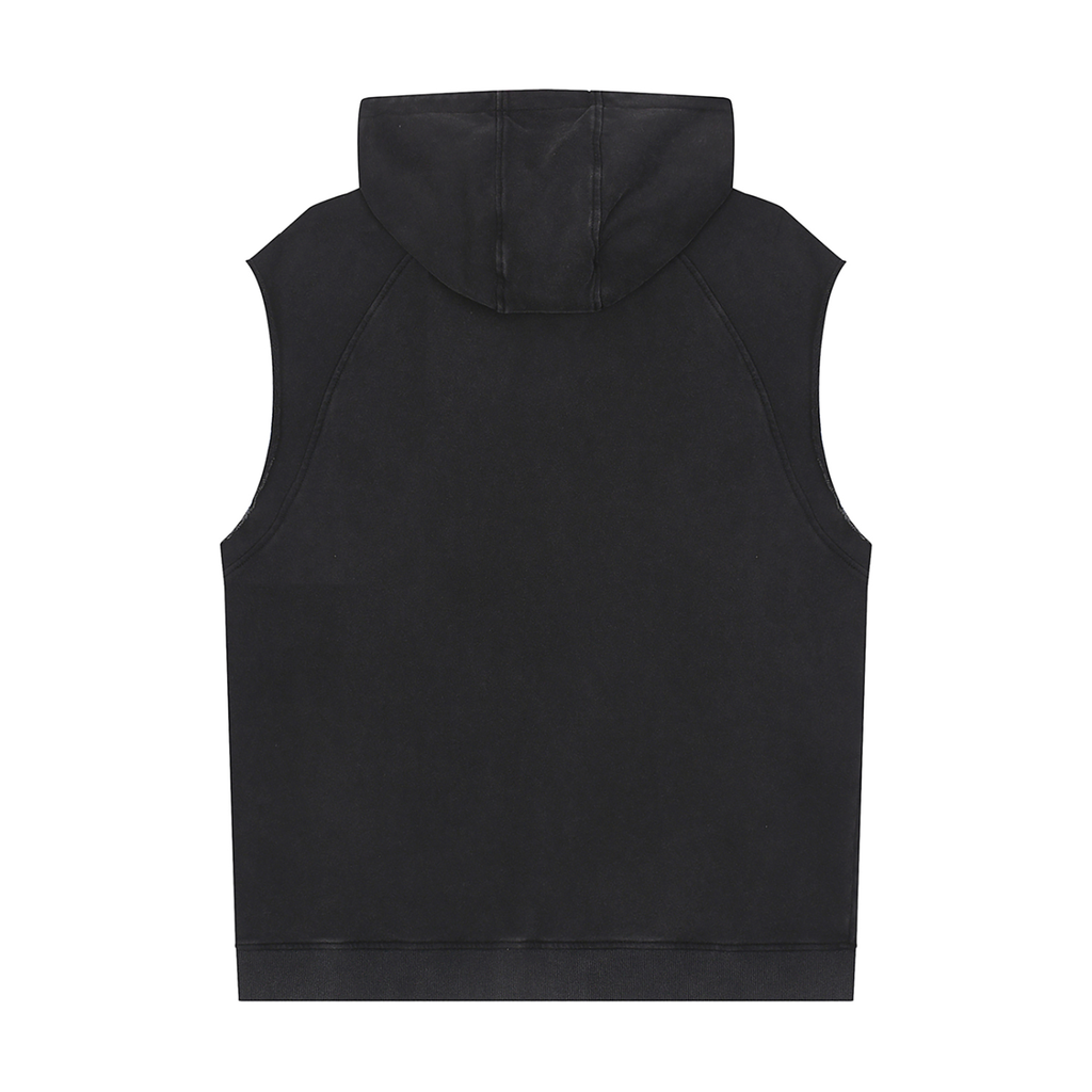 HECK are you in it? [PURPLE ROSE] Snow Washed Sleeveless Hoodie